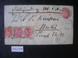 PRUSSIA - LETTER SENT TO Schwiebus FOR BERLIN IN 1865 AS - Entiers Postaux