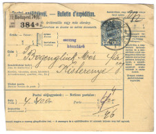 UNGHERIA - Hungary - 1913 - 10 Filler + Bulletin D´Expédition - Colis Postaux - Intero Postale - Entier Postal - Post... - Pacchi Postali