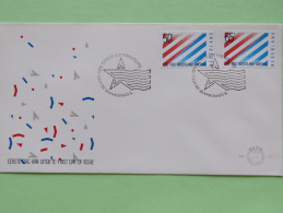 Netherlands 1982 FDC Cover - Diplomatic Relations With USA - Flags - Lettres & Documents