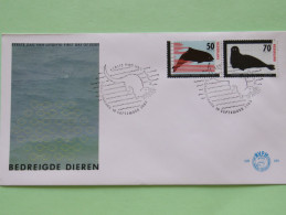 Netherlands 1985 FDC Cover - Wildlife Conservation- Seal - Dolphin - Lutra Cancel - Briefe U. Dokumente