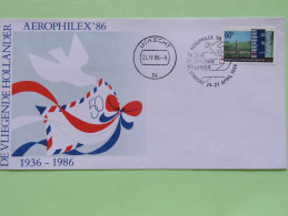 Netherlands 1986 Special Cover AEROPHILEX '86 - Dove - Amsterdam Altitude Gauge - Briefe U. Dokumente