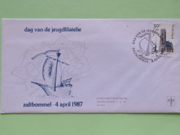 Netherlands 1987 Special Youth Philately Cover - Church - Ship Cancel - Briefe U. Dokumente