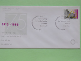 Netherlands 1988 FDC Cover - Cancer Institute - Briefe U. Dokumente