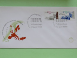 Netherlands 1990 FDC Cover - Europa CEPT - Post Offices - Map - Lettres & Documents