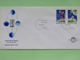 Netherlands 1991 FDC Cover - Europa CEPT - Ladders To Another World - Lettres & Documents