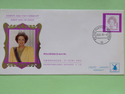 Netherlands 1991 FDC Cover - Queen Beatrix - Coil - Lettres & Documents