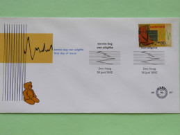 Netherlands 1992 FDC Cover - Pediatry Medecine - Teddy Bear - Lettres & Documents