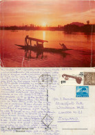 Dal Lake, Srinagar, India Postcard Posted 1978 Stamp - Inde