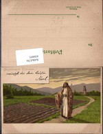 450493,Künstler Litho Alfred Mailick Ostern Jesus Landschaft Acker - Mailick, Alfred