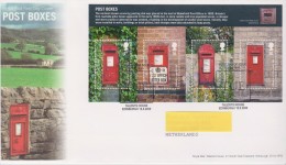 United Kingdom FDC Mi Block 52 Post Boxes - Cancellation Talents House, Edinburgh - 2009 - 2001-2010 Em. Décimales