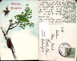 451848,Künstler AK Pfingsten Birke Baum Maikäfer Käfer - Pentecost