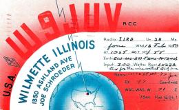 [DC3120] CPA - WILMETTE ILLINOIS U.S.A. - W9JUV RCC - Viaggiata 1950 - Old Postcard - Other & Unclassified