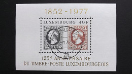 Luxemburg 951 Block 10 Oo/ET, 125 Jahre Luxemburger Briefmarken - Blocs & Feuillets