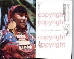 460721,Panama San Blas Typical Indian Woman Volkstyp Nasenring - Amérique