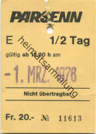 Parsenn 1/2 Tag 1978 - Europe