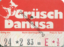 Grüsch Danusa - Tageskarte 1983 - Rückseitig Werbung Für Feriencenter Salätschis - Europa