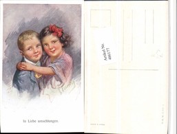 486177,Künstler AK Karl Feiertag In Liebe Umschlungen Kinder Liebe Pub B.K.W.I. 665/1 - Feiertag, Karl