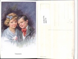 486175,Künstler AK Karl Feiertag Träumerei Kinder Portrait Pub B.K.W.I. 665/3 - Feiertag, Karl