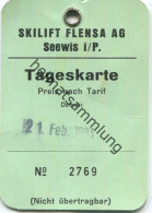 Skilift Flensa Seewis - Tageskarte 1983 - Europa