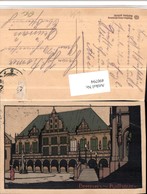 490794,Künstler AK Steinzeichnung Bremen Rathaus - Other & Unclassified