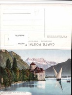 495766,Chateau De Chillon B. Veytaux Et Dents Du Midi Bergkulisse Kt Waadt - Veytaux