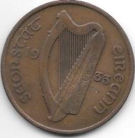 *ireland  1 Penny  1933  Km 3  Fr+ - Irlanda