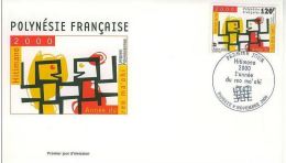 FDC Polynésie N° 629 Hitimana 2000 Année Du Reo Ma´ohi 09 11 2000. - FDC