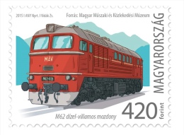 HUNGARY - 2015. 50th Anniversary Of The First M62 Locomotive / Train  MNH!!! - Unused Stamps