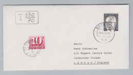 GB Porto 1975-04-12 London 10p Strafporto Auf Brief Aus Essen D - Postage Due