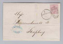 GB 1877-06-? London Brief Hülle Nach Strassburg - Briefe U. Dokumente