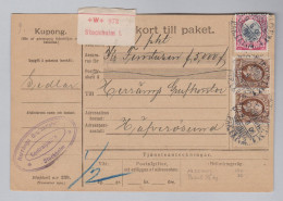 Schweden 1906-06-09 Stockholm Paketkarte Nach Haeverosund - Briefe U. Dokumente