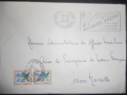 France , Lettre De Argeles 1973 Pour Marseille Taxe A 0,60 - 1960-.... Briefe & Dokumente