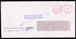 Netherlands: Cover, 1981, Meter Cancel, Returned, Auxiliary Cancel 'Refused Because Of Postage Due' (traces Of Use) - Briefe U. Dokumente