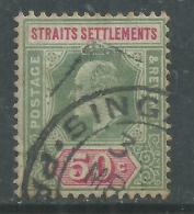 Malacca N° 87 O : Edouard VIII : 50 C. Vert Et Carmin Oblitération Moyenne Sinon TB - Malacca