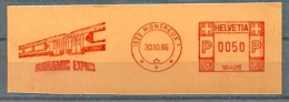 Freistempel  "Panoramic Express, Montreux"          1986 - Frankiermaschinen (FraMA)