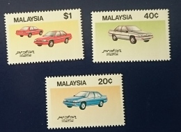 MALAISIE Automobiles, Voitures, Cars, Coches. Yvert N°320/22. ** MNH Dentelé, Perforate - Autos