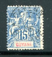 GUYANE- Y&T N°35- Oblitéré (défaut Angle Supérieur Droit) - Usati