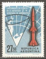 Argentina 1966 Mi# 898 ** MNH - Argentine Antarctica Map And Centaur Rocket / Space - Unused Stamps