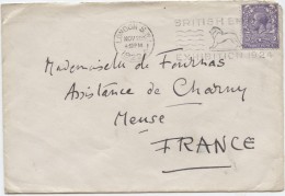 Grande Bretagne,Grest Britain,L, London, British Exhibition 1924, De Fournas, Charny,Meuse, France - Marcophilie
