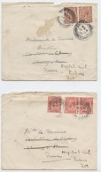 Grande Bretagne,Grest Britain,London, British , 2 Lettres De Fournas, Charny, Hôpital,Cahors,Lot France,1923 - Poststempel