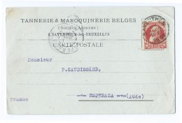 2103 - Carte Postale Publicité Publicitaire Tannerie Maroquinerie Saventhem Les Bruxelles Pour Esperaza 1906 Gaudissard - Altri & Non Classificati
