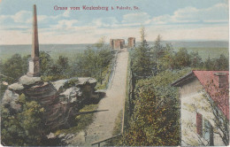 AK Gruss Keulenberg Baude Friedrich August Säule Ruine Bei Königsbrück Pulsnitz Oberlichtenau Gräfenhain Grossnaundorf - Königsbrück