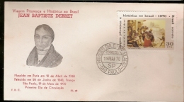 Brazil & FDC Historical Journey To Brazil, Jean-Baptiste Debret, São Paulo 1970 (92) - FDC