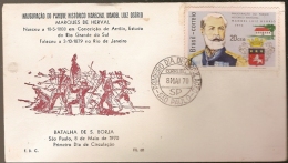 Brazil & FDC Marshall. Osorio, Battle Of San Borja, São Paulo 1970 (930) - FDC