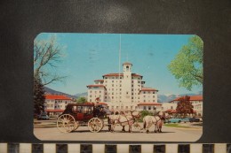 CP,  HORSE AND CARRIAGE AT BROADMOOR HOTEL Colorado Springs Colorado - Colorado Springs