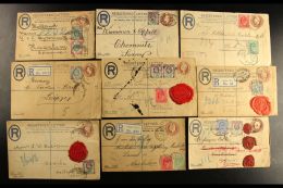 REGISTERED ENVELOPES A Used Group Of 1903-11 3d Brown Registered Envelopes, Either Size F Or Size G, All But One... - Non Classificati