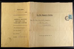 1903 OFFICIAL DECLARATION A Double Sided Printed O.H.M.S. Document Addressed To Mrs Gladstone At Hawarden Castle,... - Non Classificati