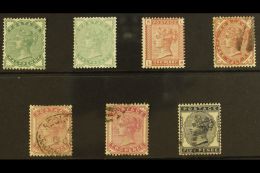 1880-81 Complete Set, SG 164/69, Including All Listed Shades, The ½d's And 1d Mint, Rest Used. (7 Stamps)... - Altri & Non Classificati