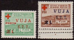 ZONE B 1948 Red Cross Set, Sassone 4/5, Never Hinged Mint.(2) For More Images, Please Visit... - Other & Unclassified