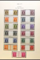ALLIED MILITARY GOVERNMENT REVENUE STAMPS Fiscal "Marca Da Bollo" Set To 200L  In Never Hinged Mint GUTTER PAIRS.... - Andere & Zonder Classificatie